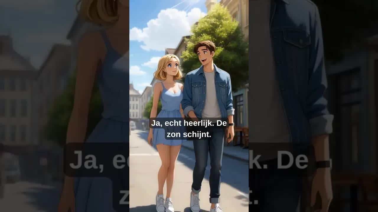 Praten over het mooie weer en plannen voor vandaag
