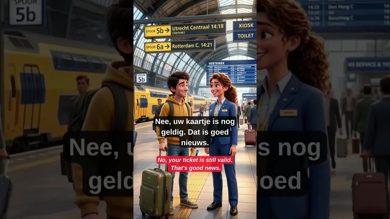 Trein gemist? Gesprek op het station