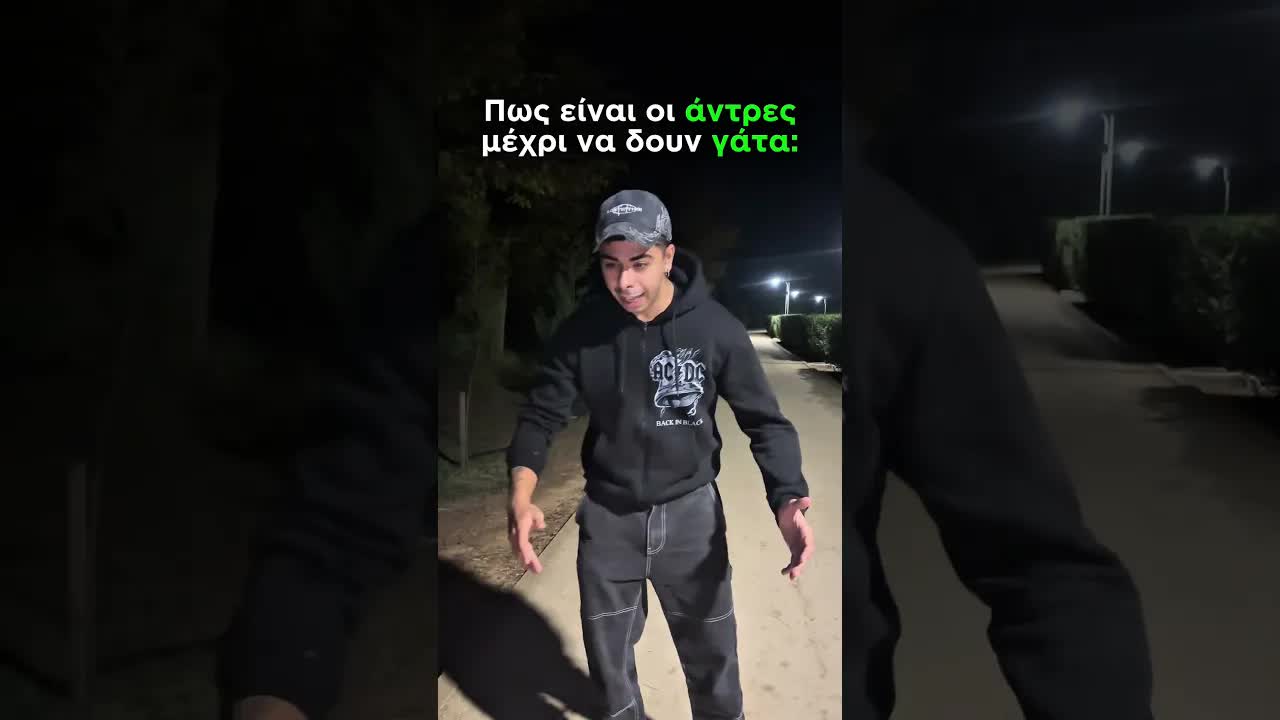 Οι άντρες μέχρι να δουν γάτα!