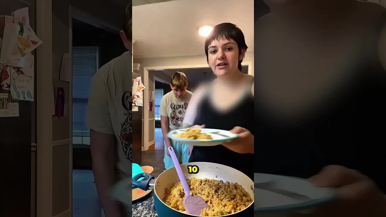 Reacción de una madre ante una petición para la cena