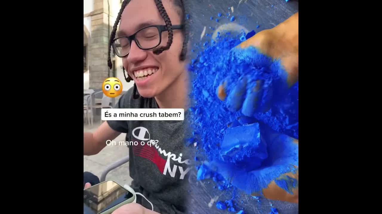 Confissão de crush em entrevista na rua