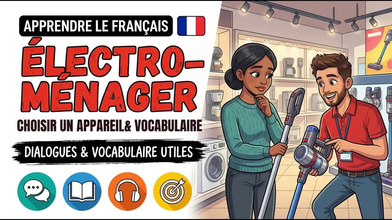 Acheter un aspirateur en magasin : dialogue pratique