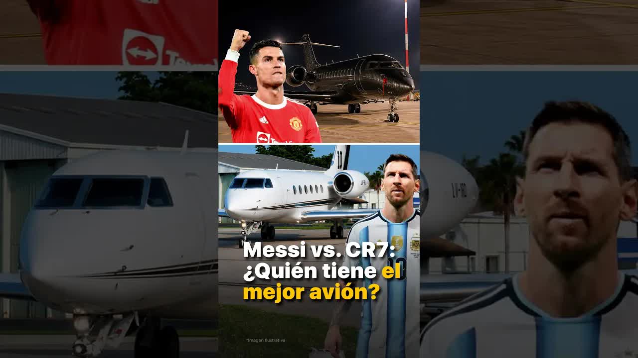 Messi vs CR7: ¿quién tiene mejor avión?