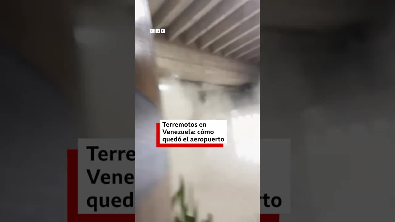 Testigo muestra daños en aeropuerto tras terremoto