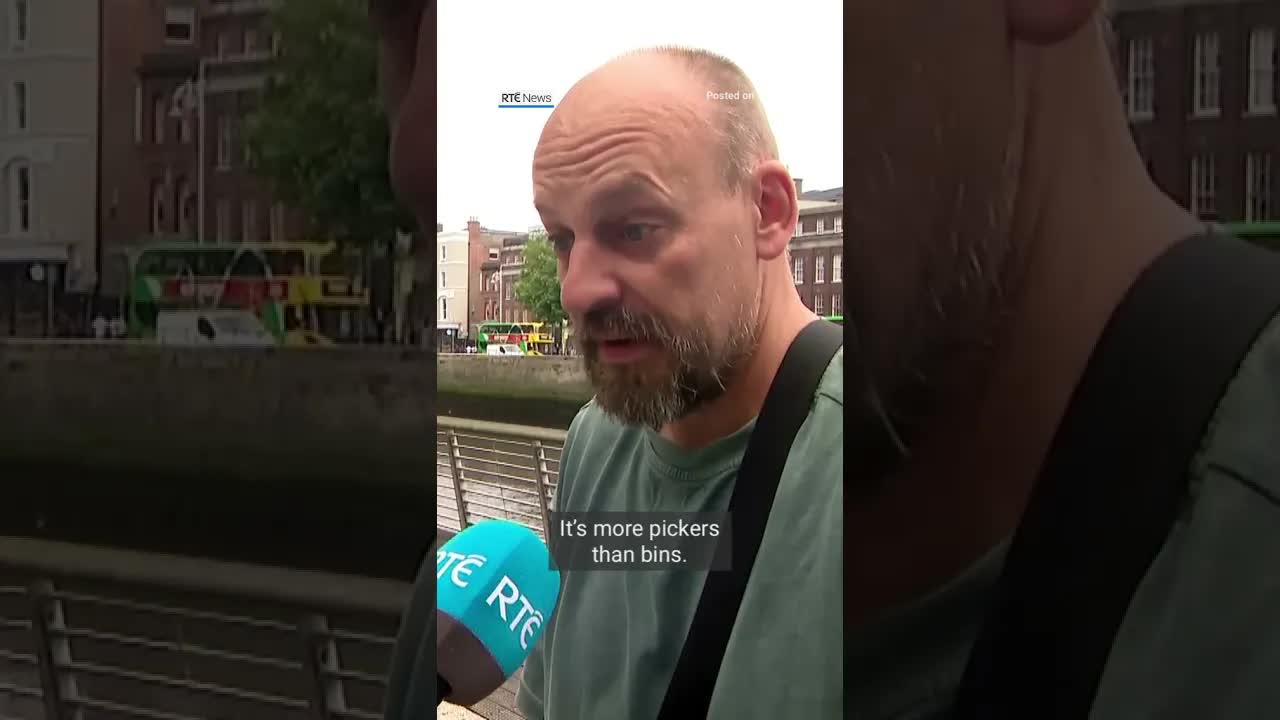 Homeless man collecting cans says he has no choice