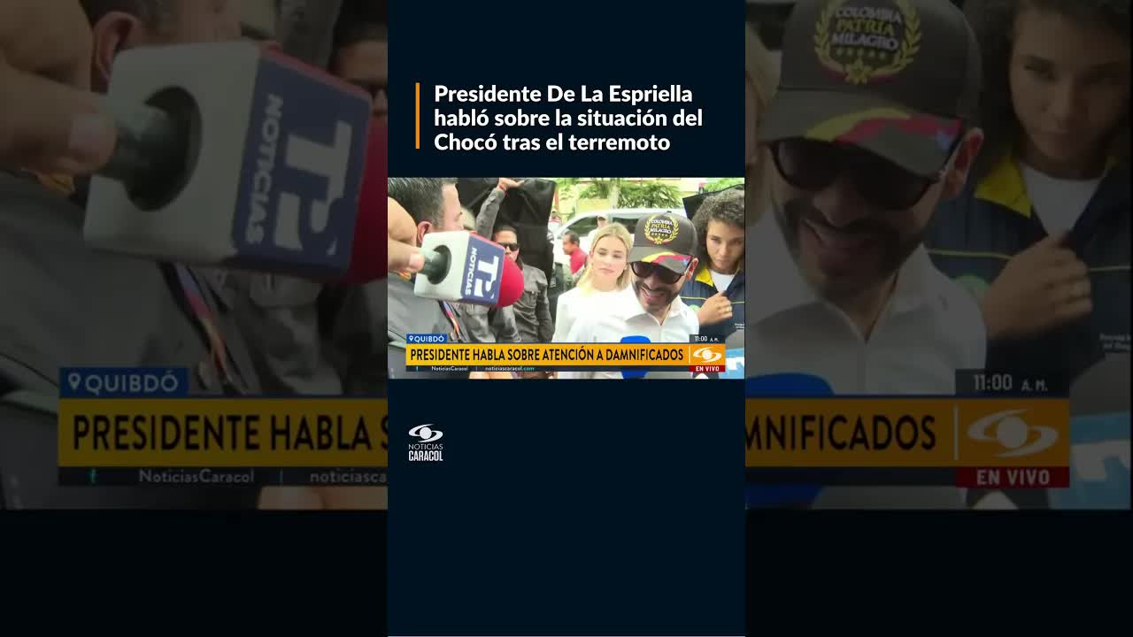 Presidente habla sobre reconstrucción en el Chocó
