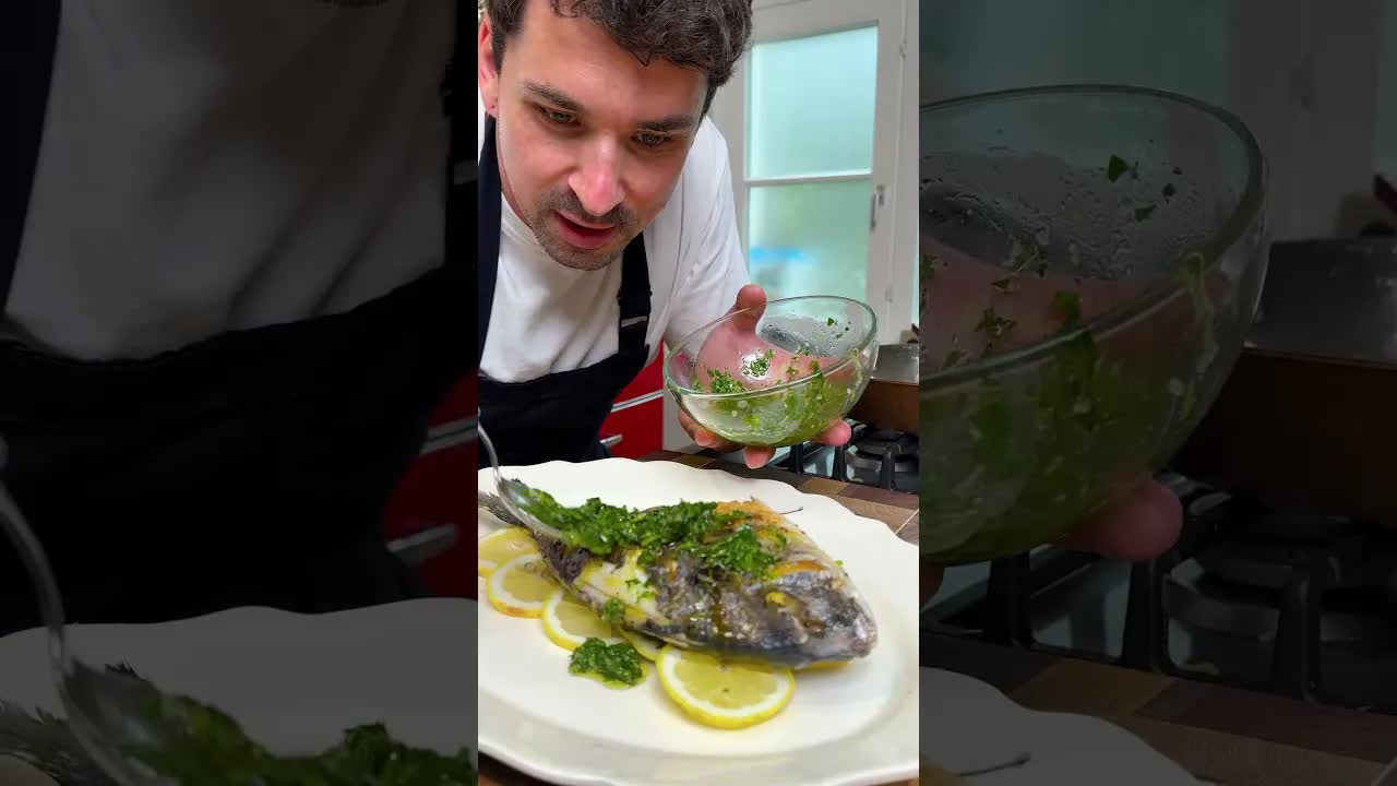 Ganzen Fisch zubereiten und braten