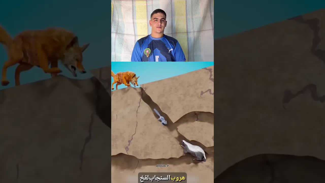 كيف يتعاون الثعلب وغرير العسل في الصيد