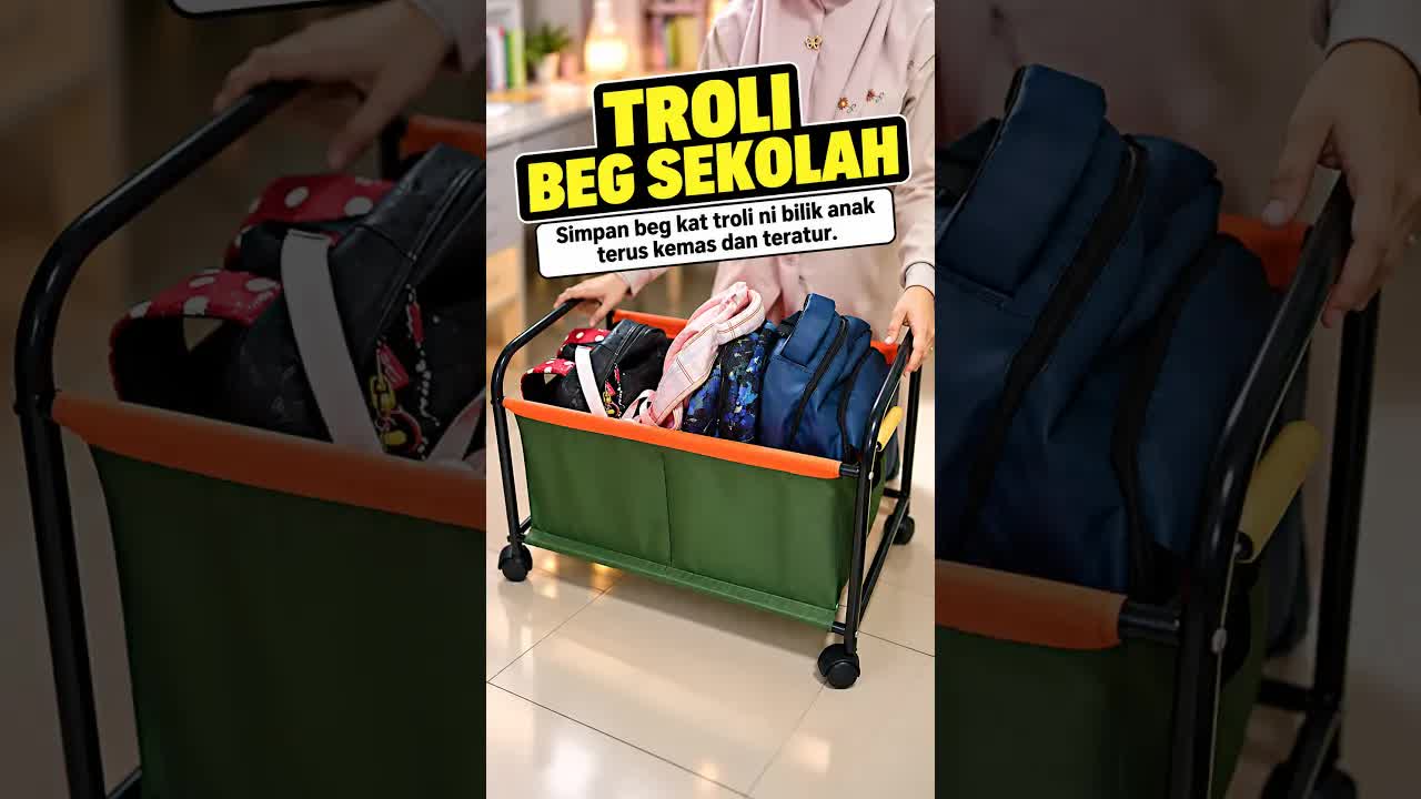 Troli Beg Sekolah Saiz Besar Paling Best