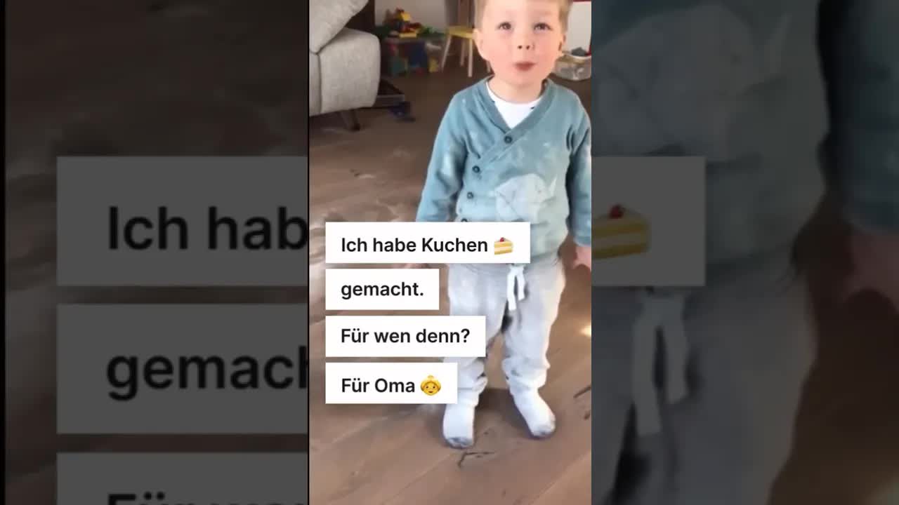Kuchen für Oma in der Küche