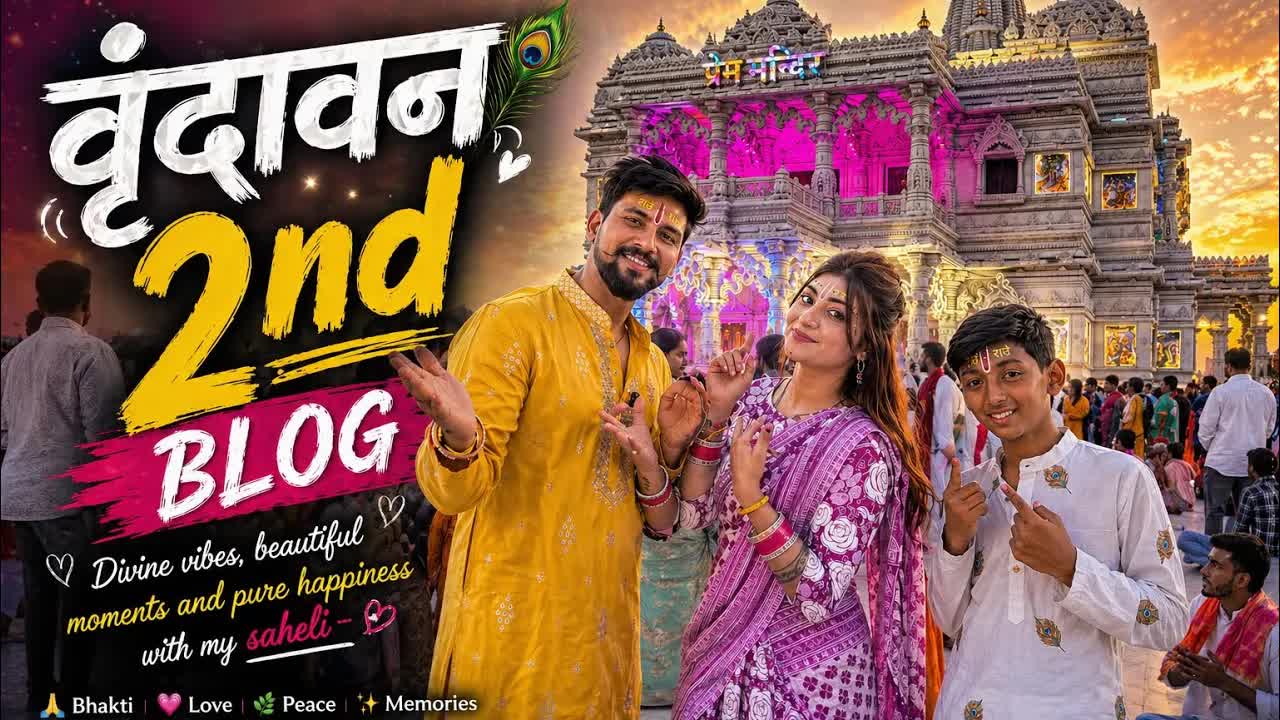 Vrindavan Vlog: Banke Bihari Temple Darshan & Lassi
