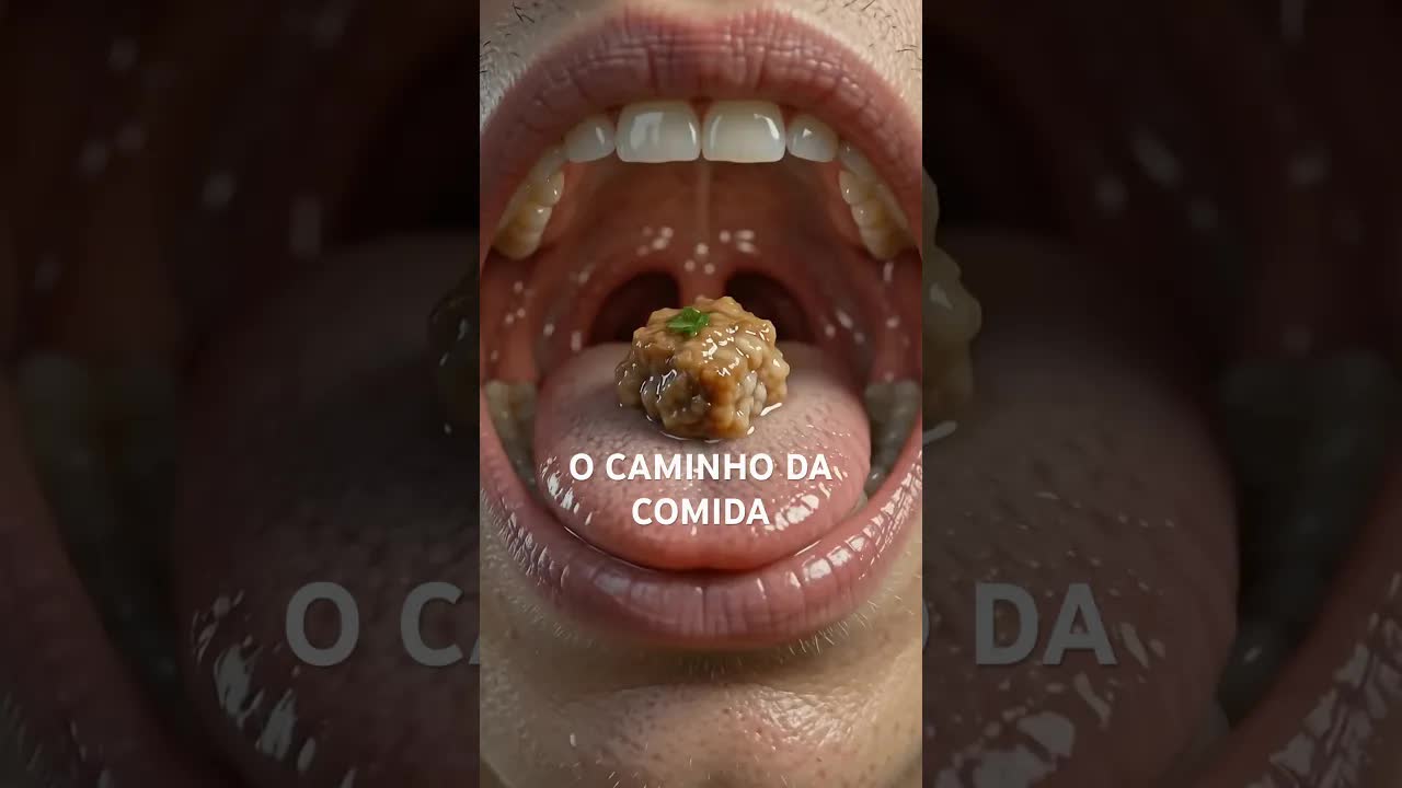 O caminho da comida no corpo humano