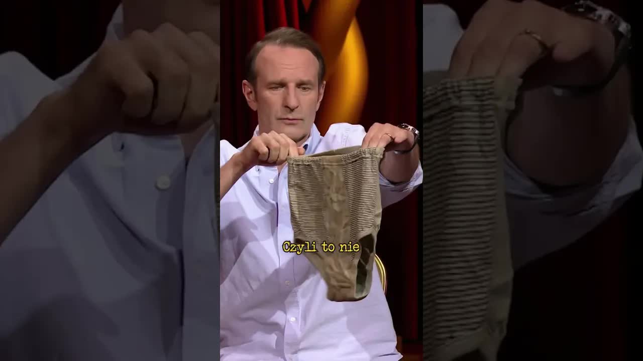 Rutek przyniósł majtki do studia Taskmaster