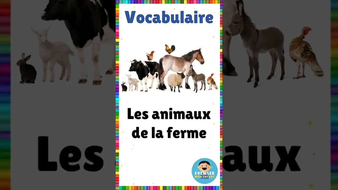 Vocabulaire : Les animaux de la ferme