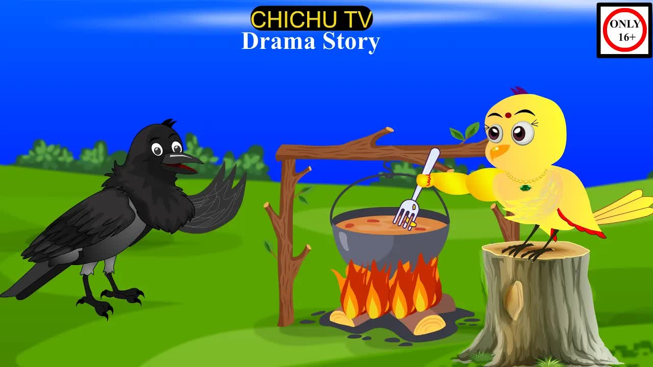 चिड़िया और कौवे की कहानी: बारिश में मुसीबत