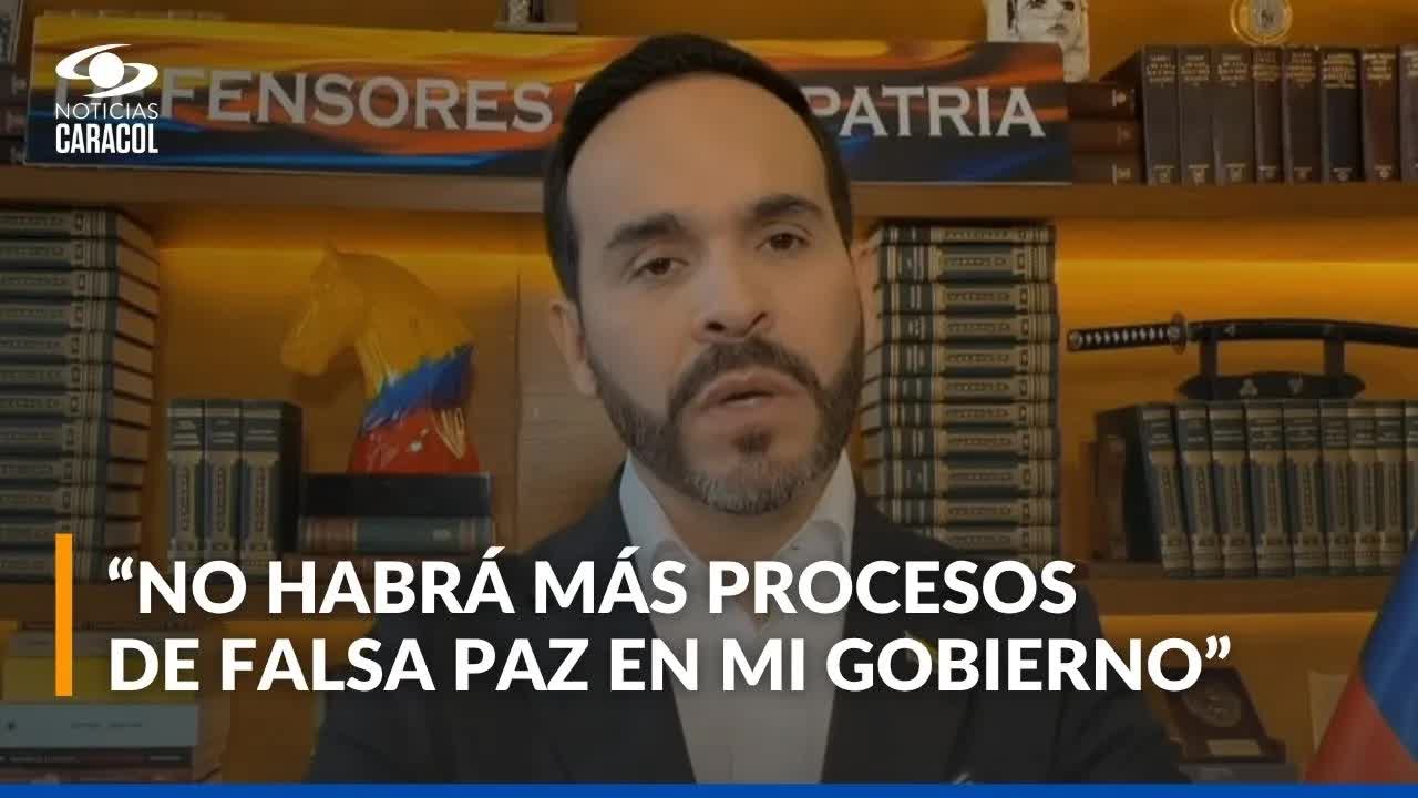 Anuncios de Abelardo de la Espriella sobre la paz