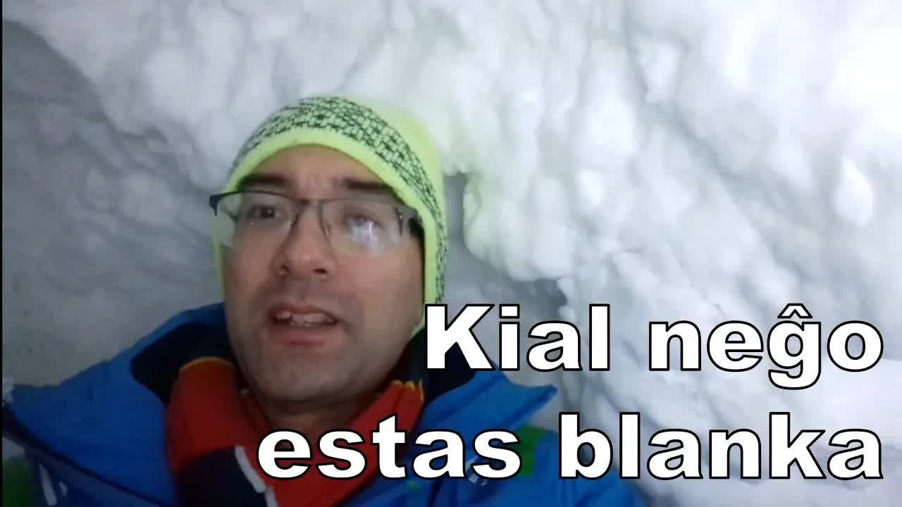 Kial neĝo estas blanka?