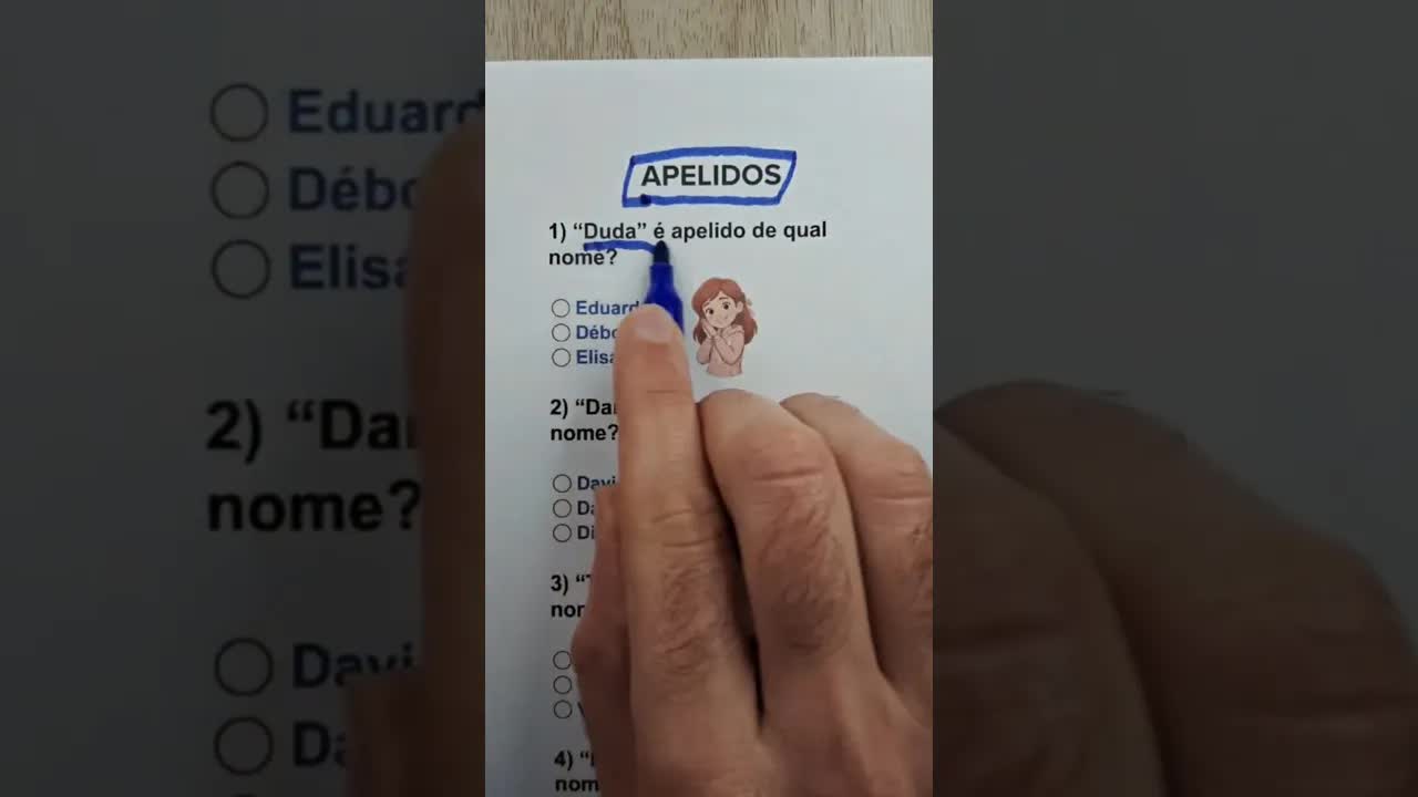 Adivinhe o nome pelo apelido