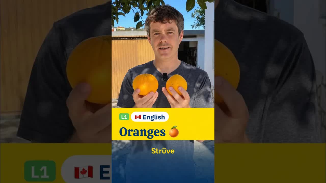 Learning Orange Colors and Fruits