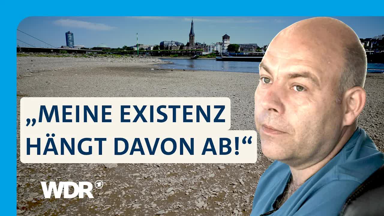 Niedrigwasser im Rhein bedroht Schifffahrt und Wirtschaft