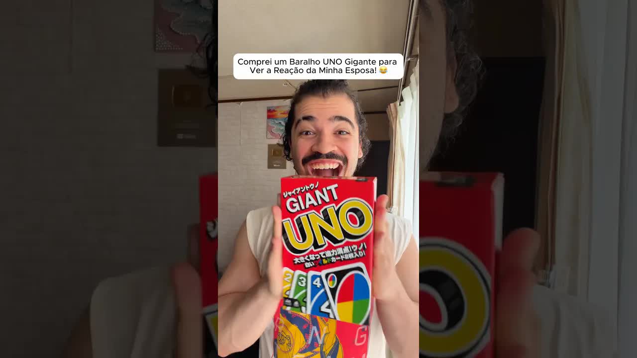 Comprei um Uno gigante para surpreender a Kaho