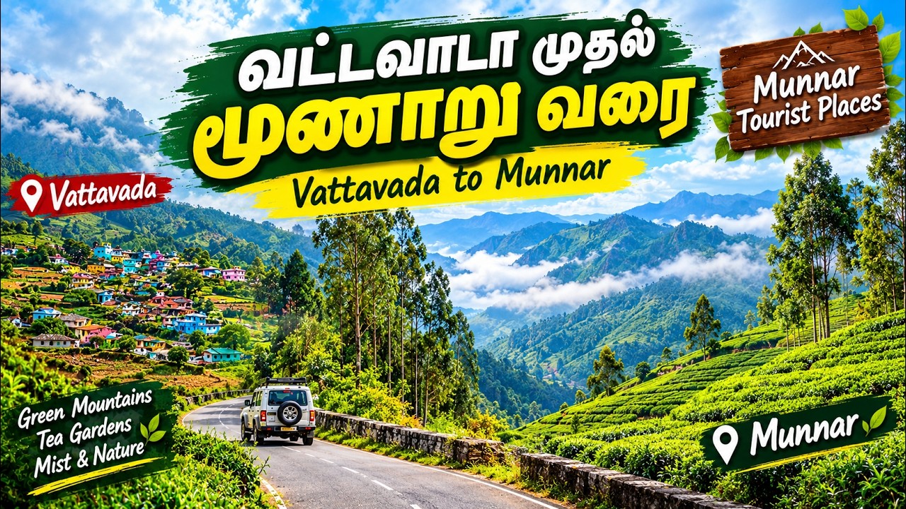 வட்டவடாவிலிருந்து மூணார் பயணம்: இயற்கை அழகு