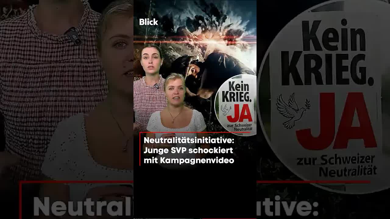 Junge SVP provokantes Video zur Neutralität