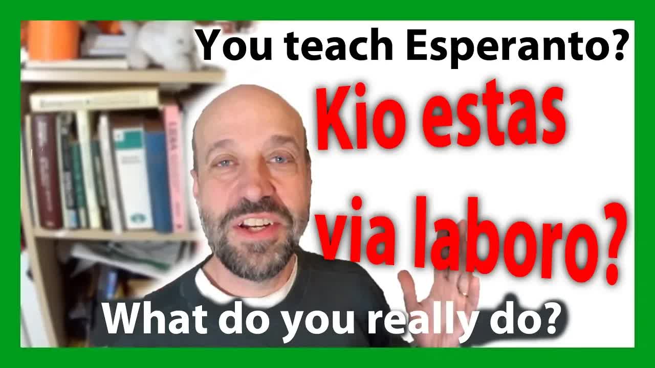 Kio estas via laboro? - Tomasa vivo kaj instruado