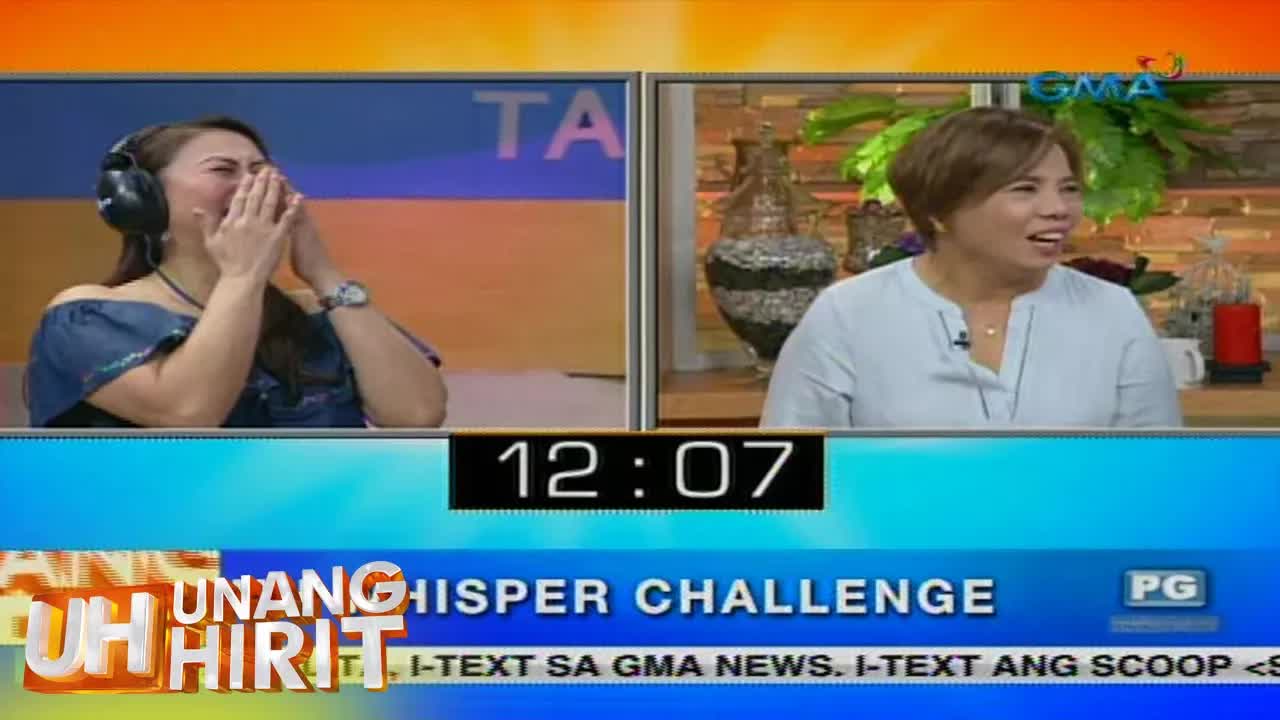 Whisper challenge kasama ang barkada ng Unang Hirit