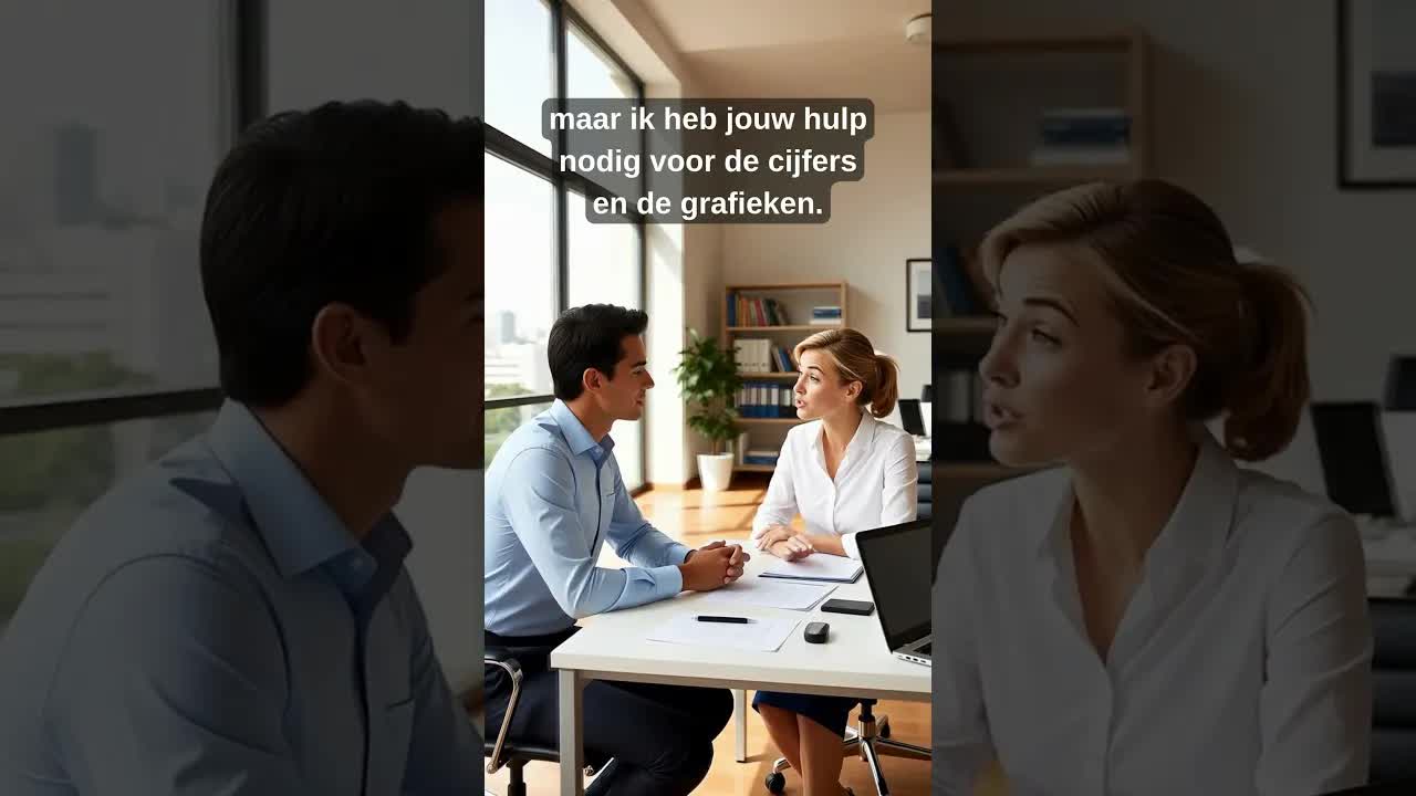 Gesprek over een werkproject en presentatie