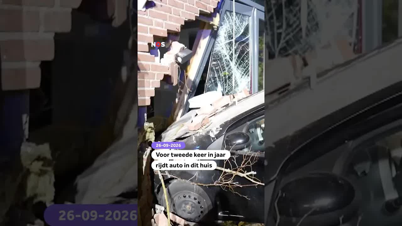 Auto rijdt voor tweede keer tegen huis