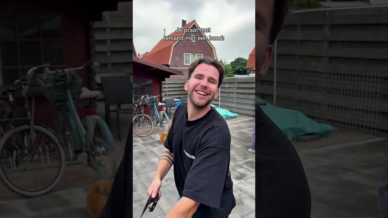 Een gezellig gesprek met de buren