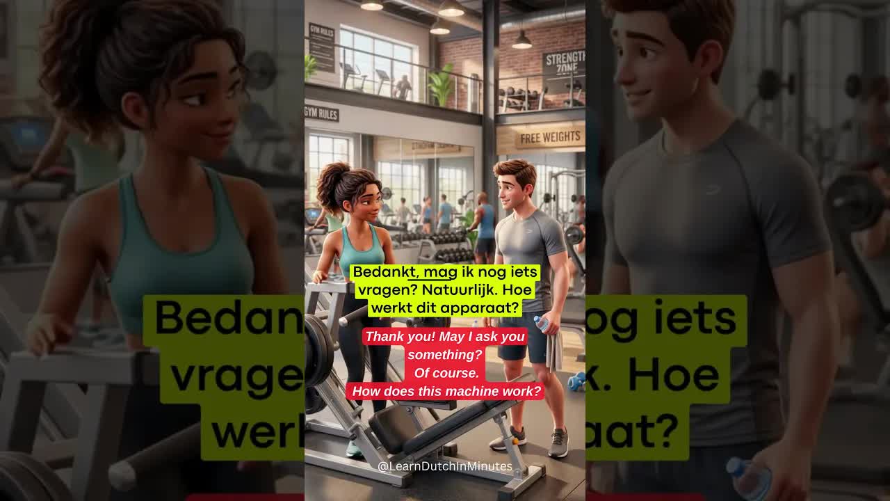 Gesprek in de sportschool