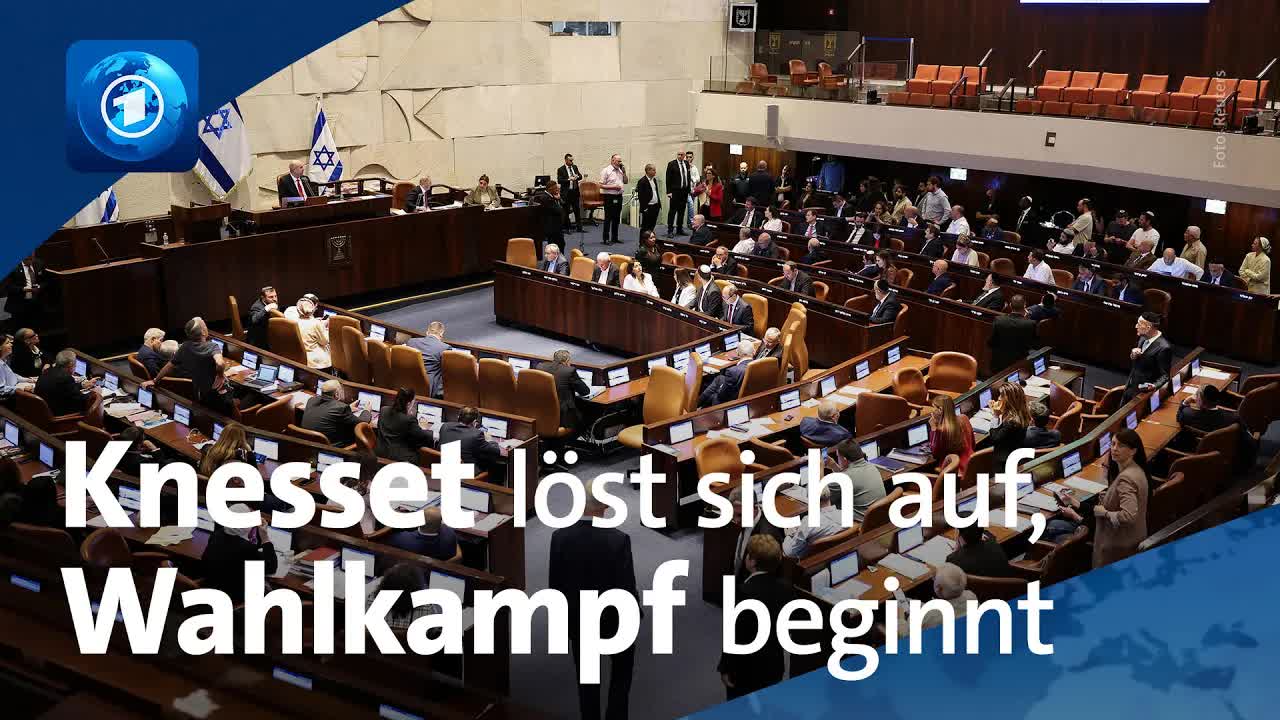 Israelische Knesset löst sich auf und Wahlkampf beginnt