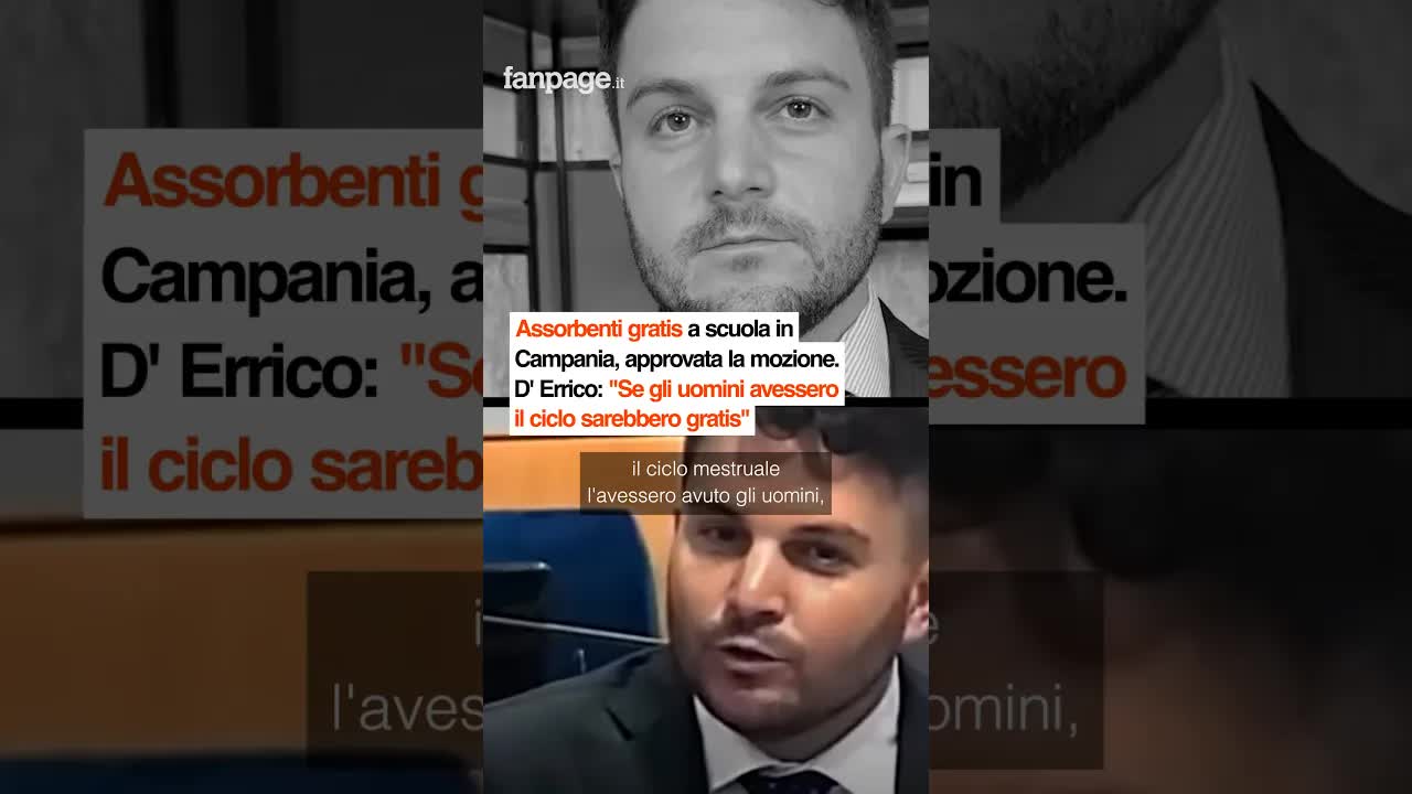 Assorbenti gratuiti a scuola in Campania