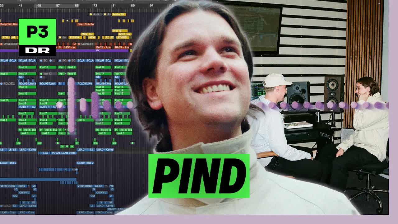 Pind og Oliver laver sangen 'Ups' i studiet