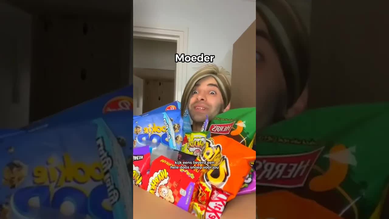 Kind vraagt om snoepjes van mama