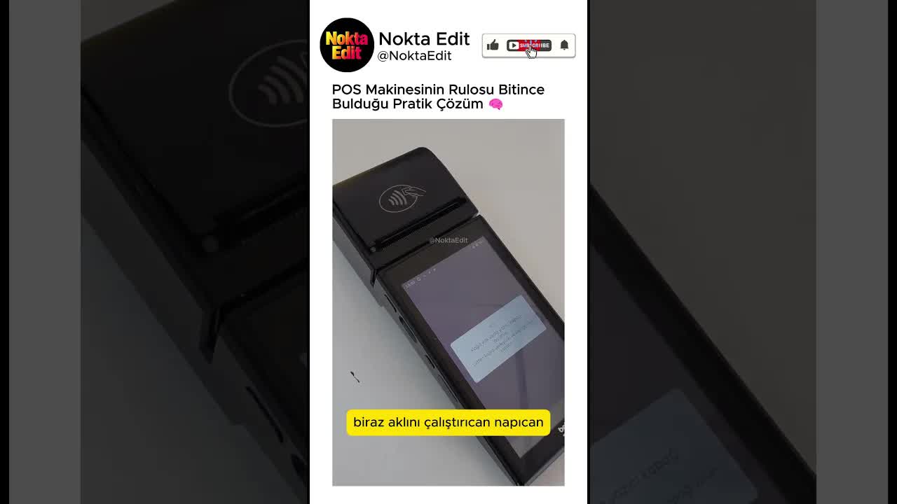 POS Makinesi Rulosu Bitince Pratik Çözüm