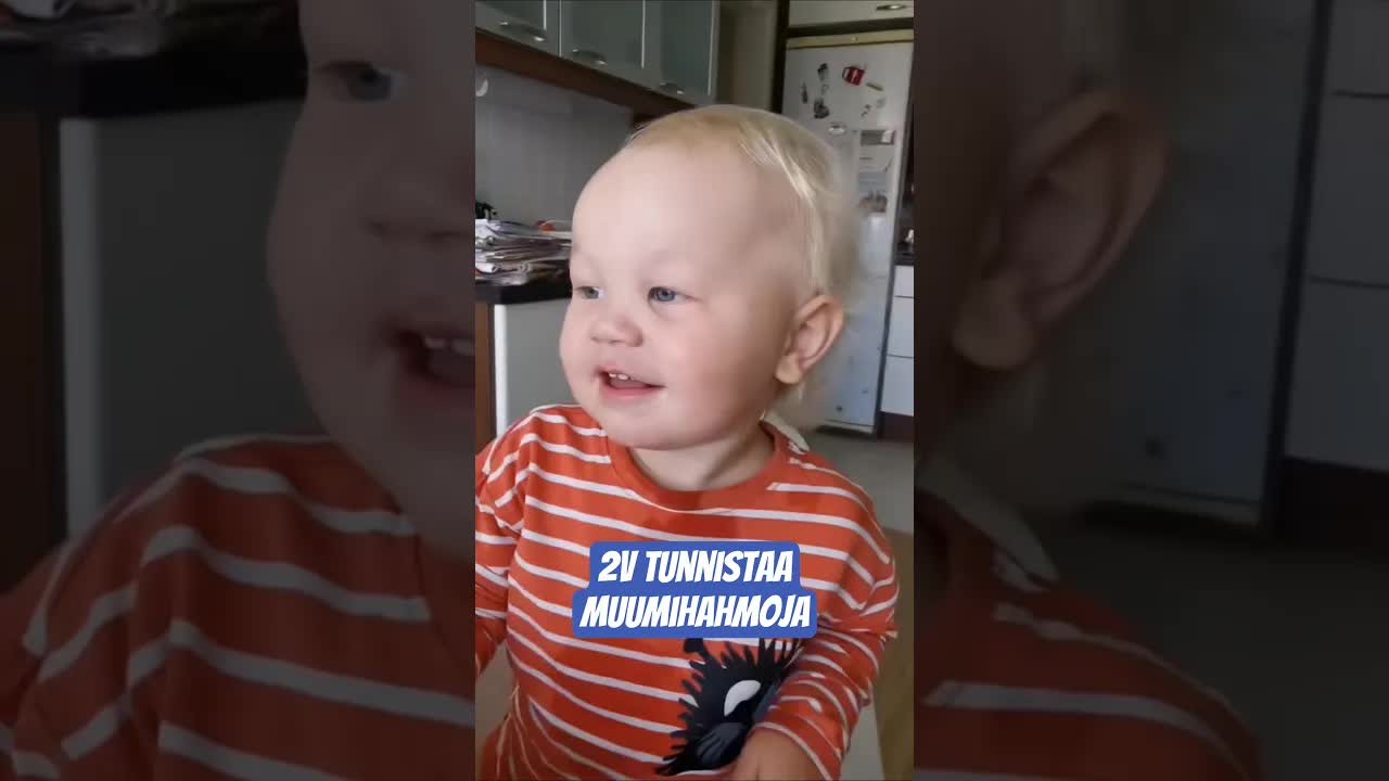 Pikku-Muksu tunnistaa Muumihahmoja