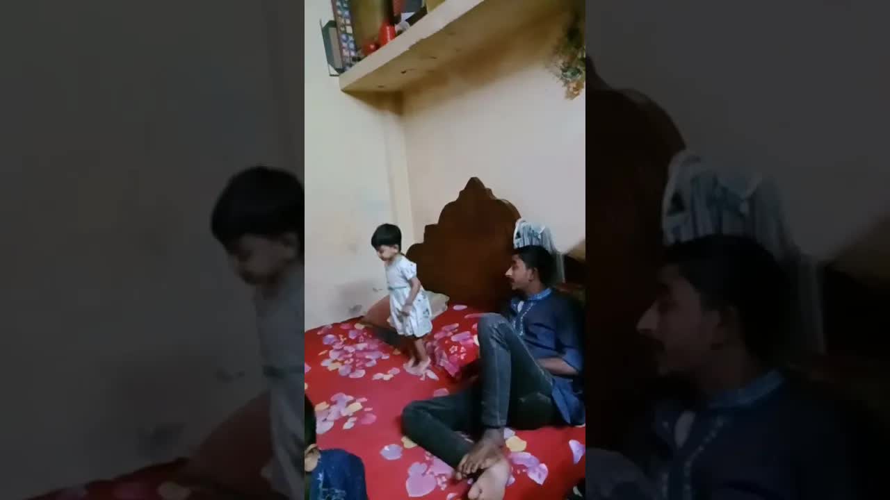 বাবার সাথে গল্প ও ডগির খেলা