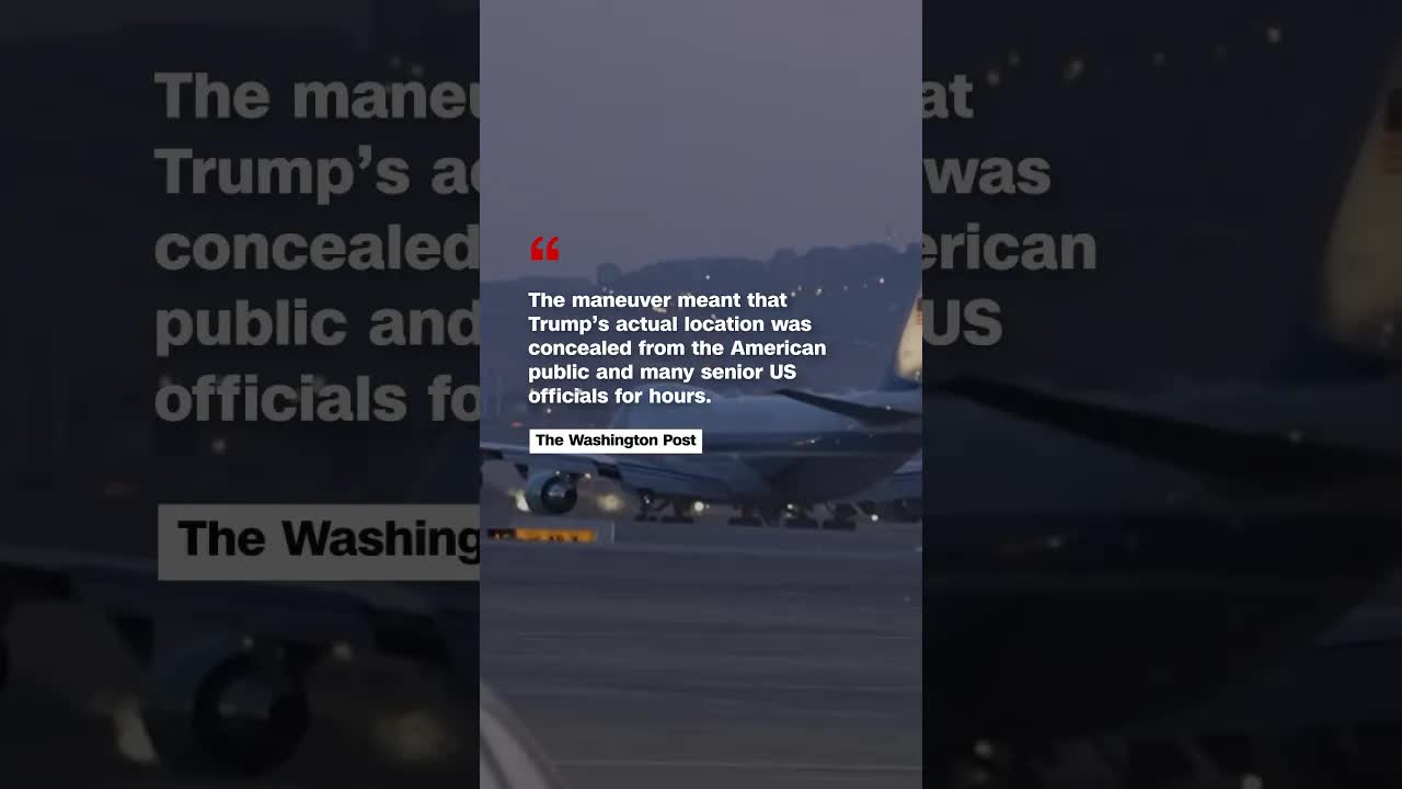 Trump Secretly Switched Planes Using Catering Truck