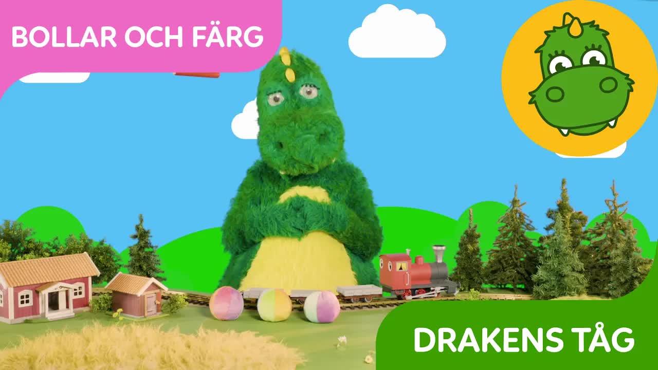 Drakens tåg: Räkna och lär färger