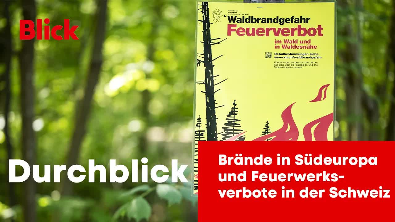 Waldbrandgefahr in der Schweiz steigt