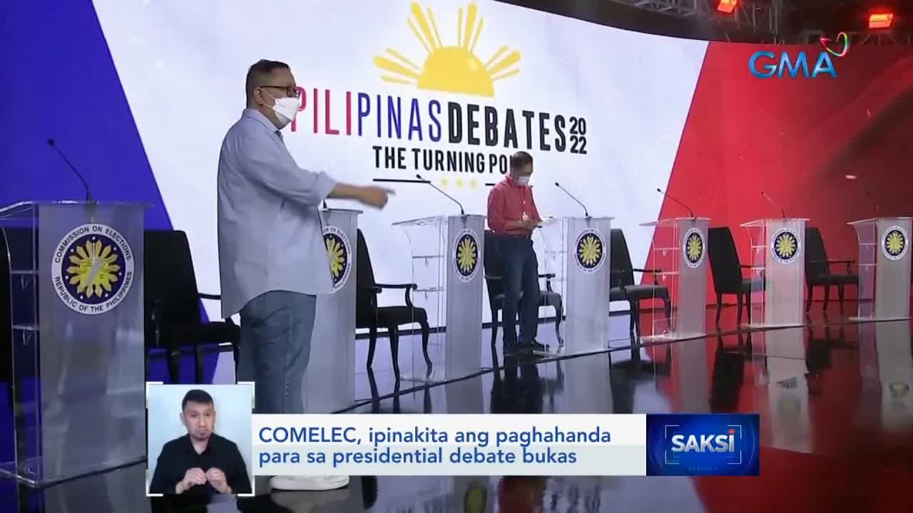 Paghahanda ng COMELEC para sa presidential debate
