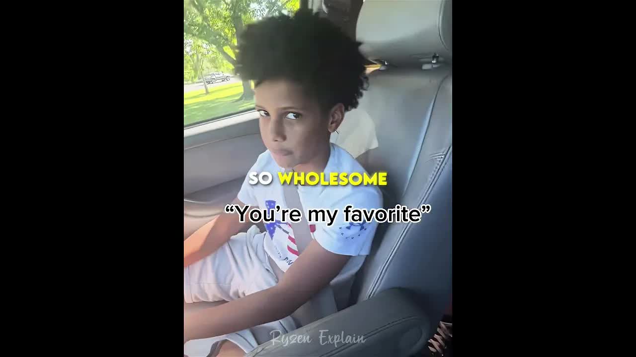 Little brother praises his autistic sister after school
