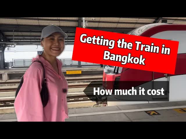 การเดินทางรถไฟสายสีแดงและสีน้ำเงินในกรุงเทพฯ