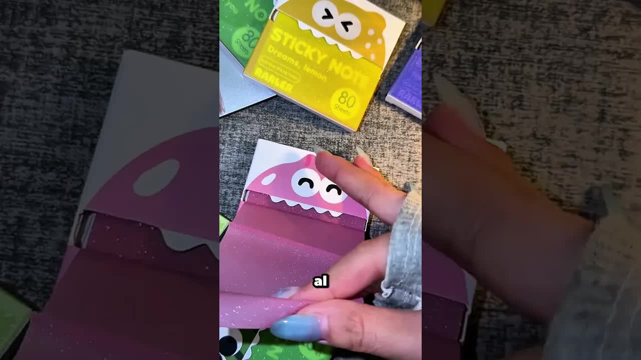 Notas adhesivas con brillantina: ¡una sorpresa inesperada!