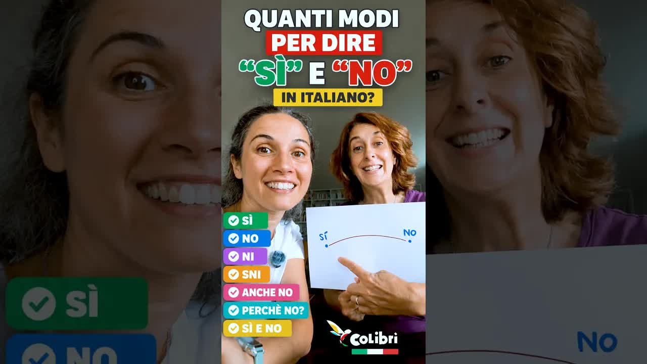 Modi alternativi di dire sì e no in italiano