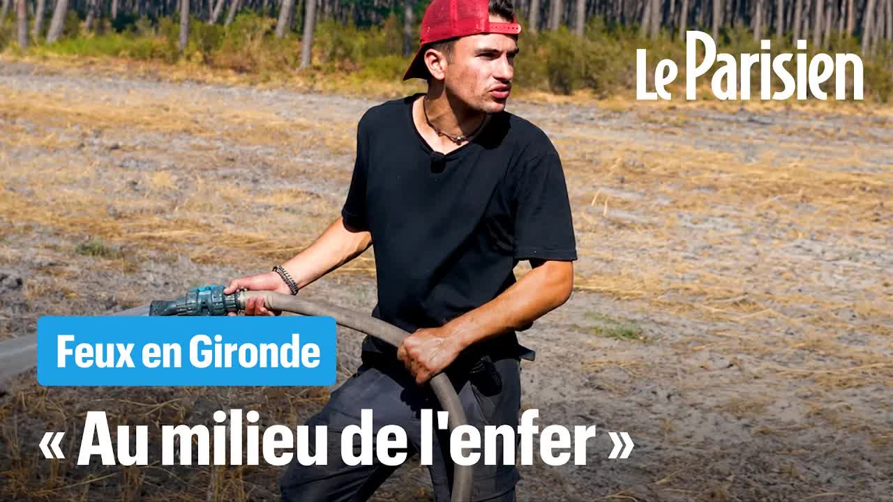 Mathis, bénévole au cœur de l'incendie en Gironde