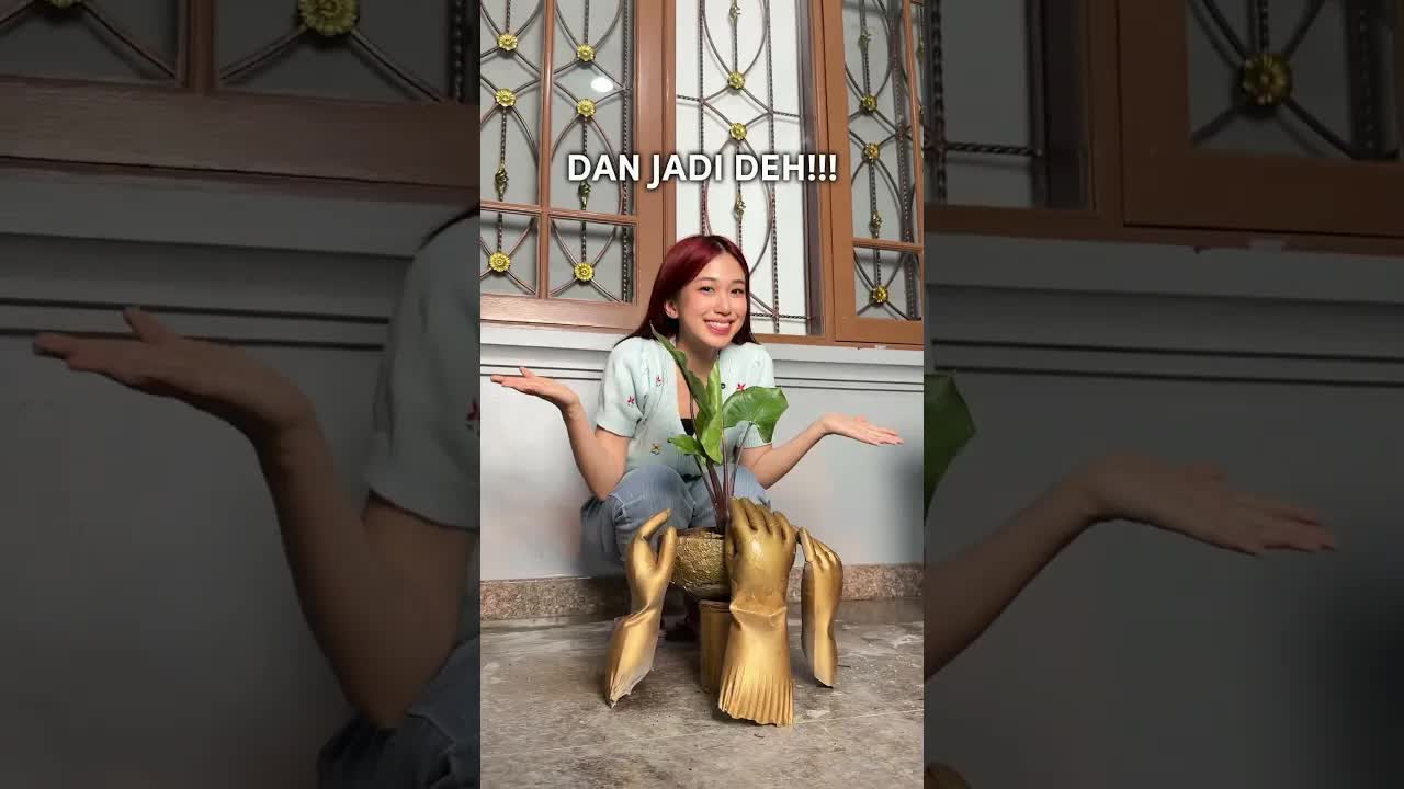 DIY Pot Bunga Aesthetic dari Limbah Semangka dan Semen